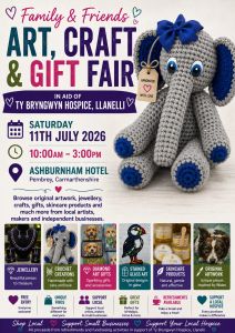 ART, CRAFT & GIFT FAIR – 11 JULY 2026 – ASHBURNHAM HOTEL, PEMBREY